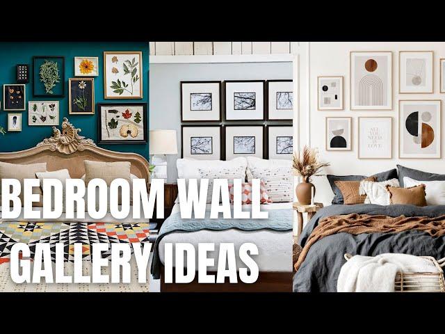 Trendy Bedroom Wall Gallery Ideas. Bedroom Wall Gallery Design and Decoration.