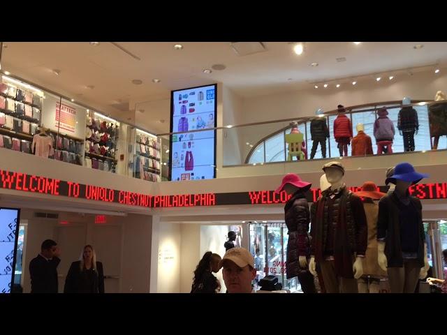 Uniqlo Philadelphia LED Ticker Display by On-Demand Digital Display