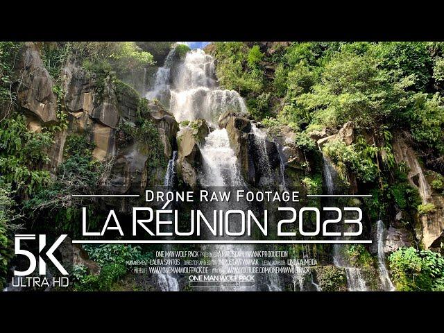 【5K】 Drone RAW Footage  This is LA REUNION 2023  Grand Galet  Takamaka + More  UltraHD Stock