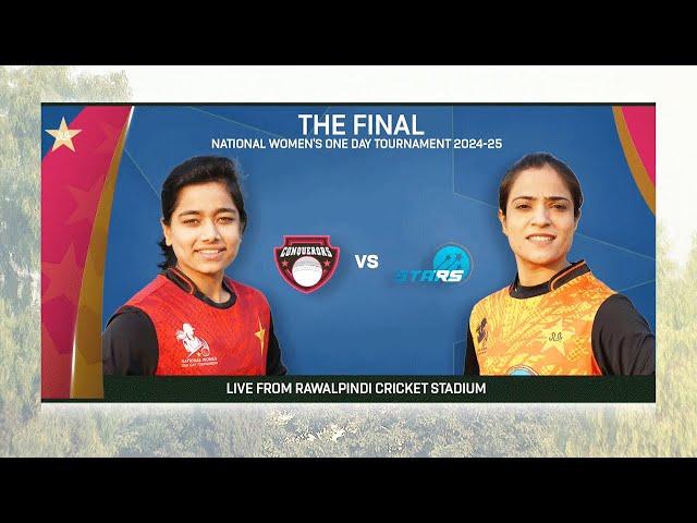 Live | Conquerors vs Stars | National Women's One-Day Tournament 2024 | Final | PCB