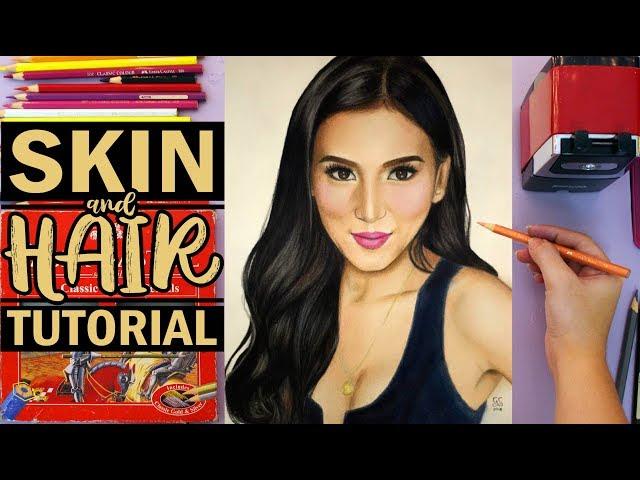 How to Color Skin Tone and Hair Tutorial Using Color Pencil | Tagalog