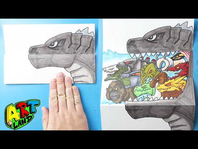 How to Draw a Godzilla Surprise Fold