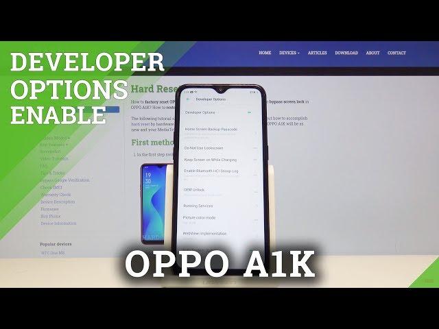 How to Allow OEM Unlock in OPPO A1K – Enable Developer Options