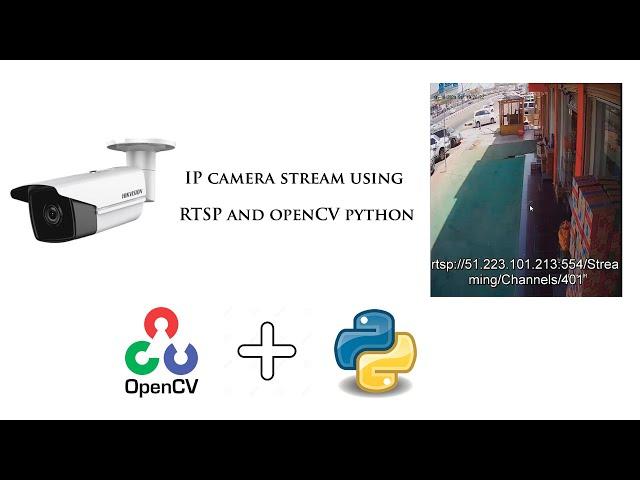 IP camera stream using RTSP and openCV python