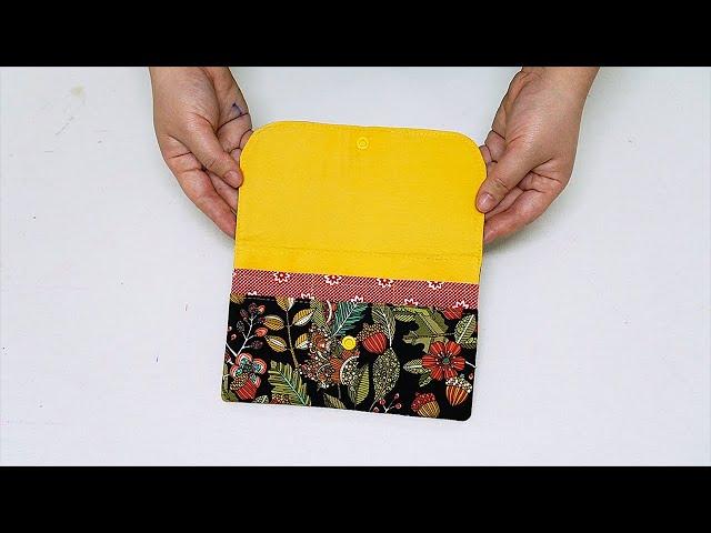 DIY Easy Wallet Card And Phone  Bag Tutorial