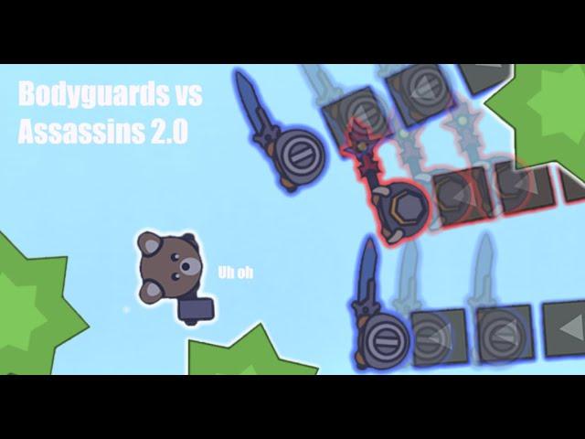 Moomoo.io but 15 boosters try to kill me (Bodyguards vs. Hitmen)