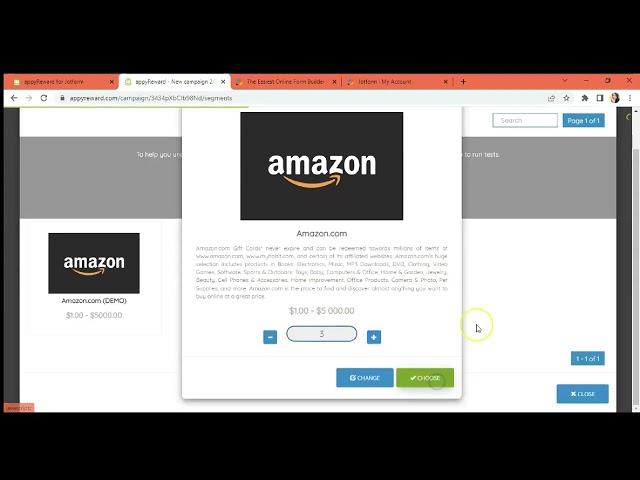 How to offer gift cards for surveys and forms with appyReward for Jotform