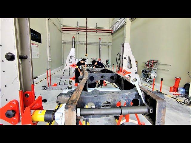 Truck frame accident repairing equipment | Celette Mamouth