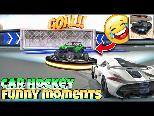 Car hockey funny moments||Extreme car driving simulator multiplayer||