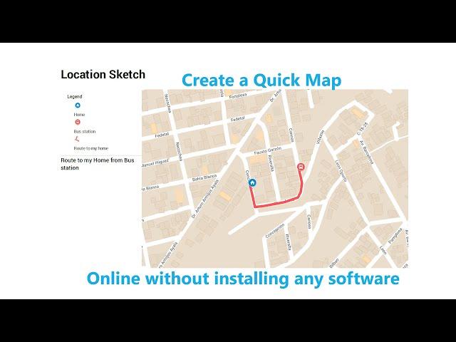 Creating a simple map (or sketch) directly on Google Maps