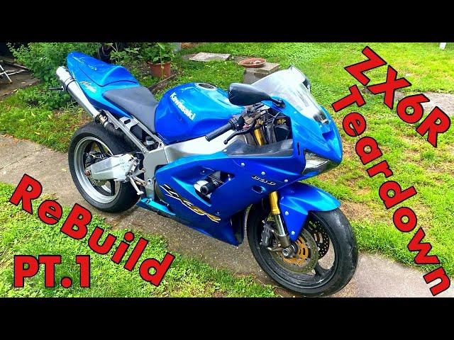 Kawasaki ZX6R 636 Rebuild PT.1 - Teardown