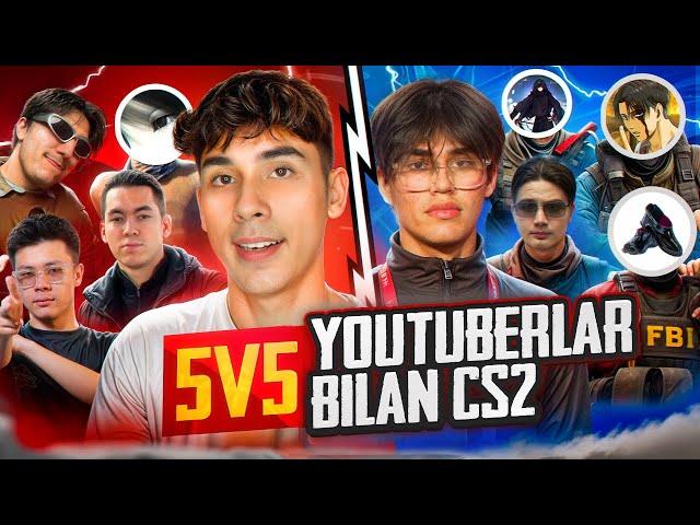 10TA YOUTUBERLAR BILAN CS2 UYNADIK️ ft. ASLAMBOI , KAL1W ,ABUSER ,SARDORGANG 