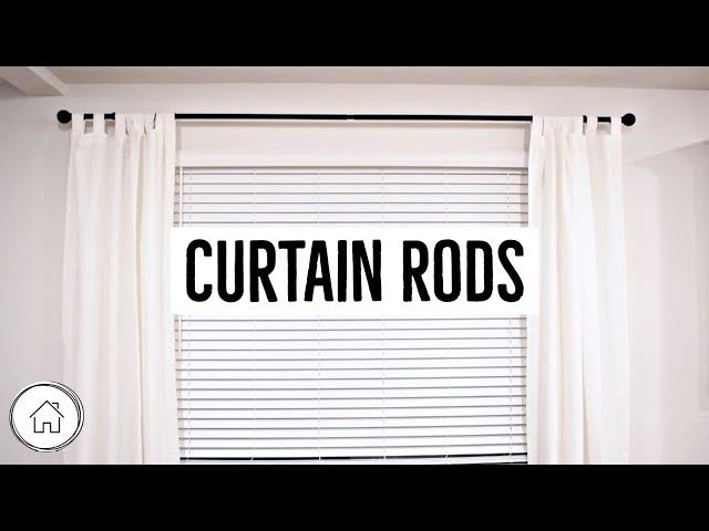 DIY How to hang curtain rods - EASY project!!