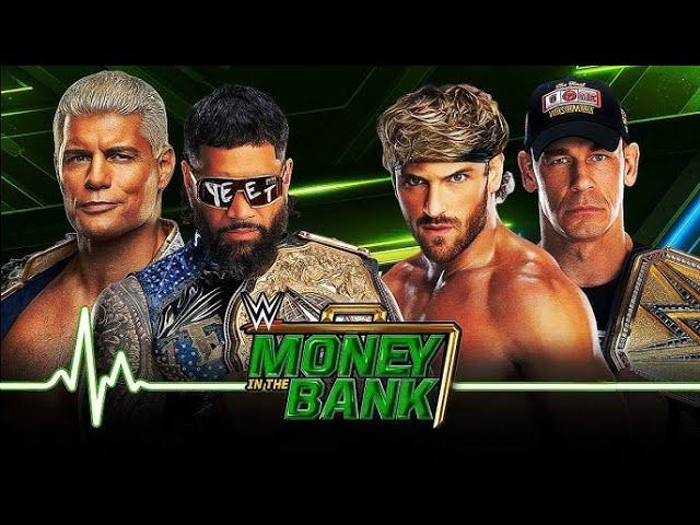 WWE 2K25 | Cody Rhodes & Jey Uso Vs Logan Paul & John Cena in Money In The Bank 2025 Full Match