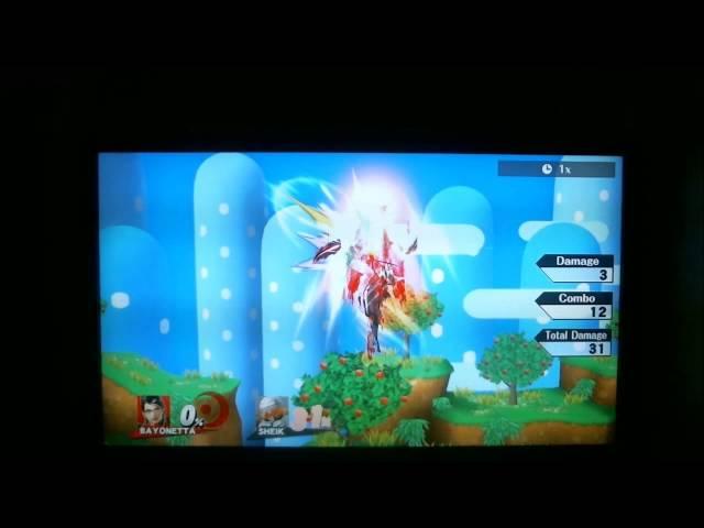 Bayonetta vs Sheik up B up B 0% to death combo