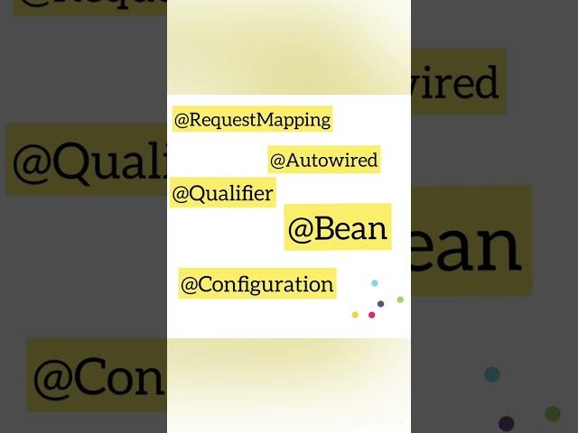 Spring boot Annotations