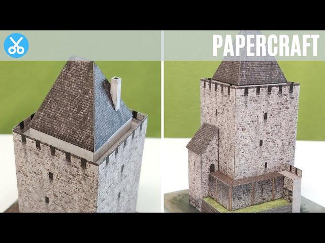 The Stone Castle Tower Paper Model