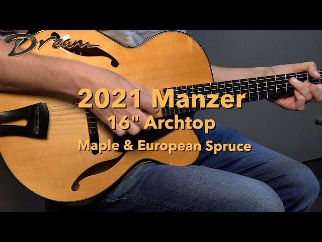 2021 Manzer 16" Archtop, Maple/European Spruce #archtopguitar #guitardemo