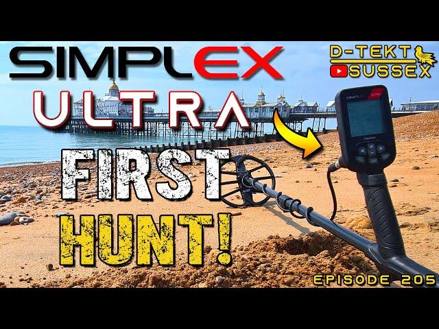 First Hunt with the new Simplex Ultra! | Dry and Wet Sand | Beach Detecting | Settings | Episode 205