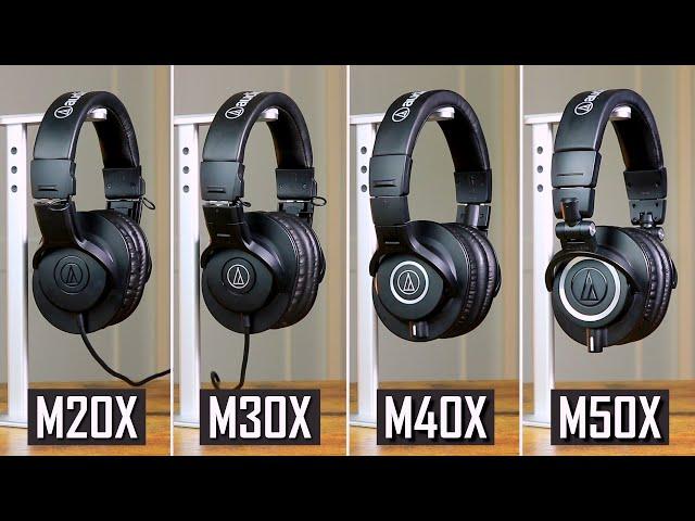 Which Studio Headphones Should You Buy? - Audio Technica ATH-M20X, M30X, M40X & M50X Review