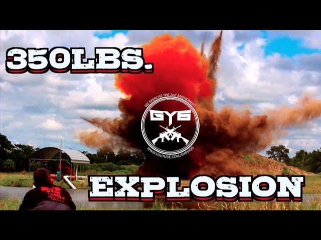 350lb Exploding Target---Underground Explosion!