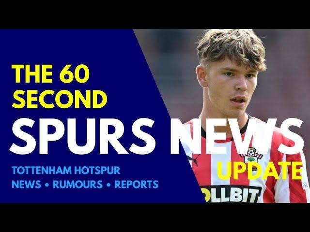 THE 60 SECOND SPURS NEWS UPDATE: Club "Leading the Race" For 19 Year Old, "Difficult!" For Paratici