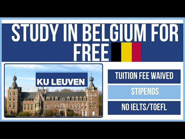 KU Leuven Master Mind Scholarship 2025 | €10,000 & Full Tuition Fee Waiver | Study in Belgium