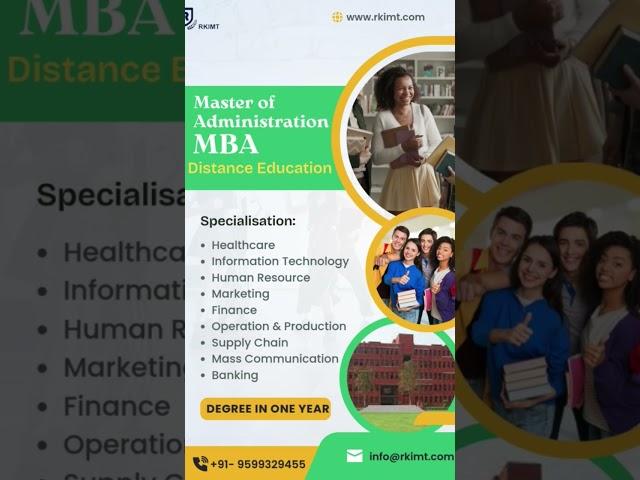 Get Your MBA in Just 1 Year! | Online & Distance Mode | UGC Approved