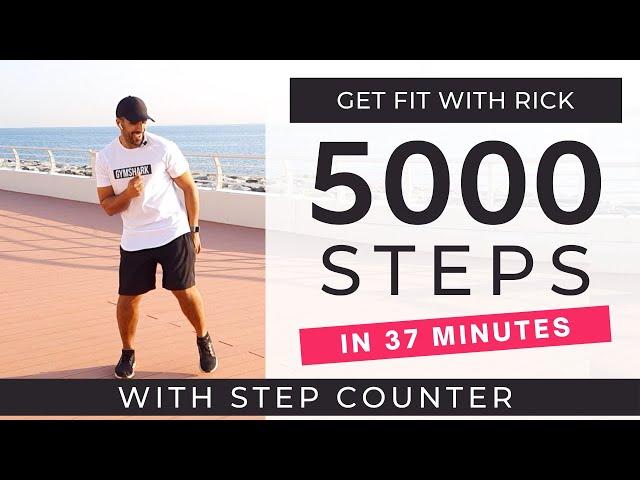 5000 Steps at home | FAST Walking Workout | Daily Workout At Home