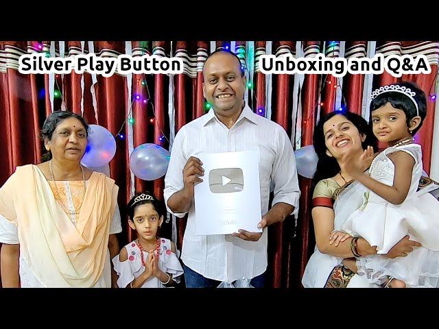 Silver Play Button unboxing Q and A by Sudeesh Kottikkal Question and Answer