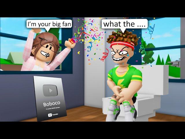 CRAZY FAN: STALKER GIRL/ ROBLOX Brookhaven RP - FUNNY MOMENTS