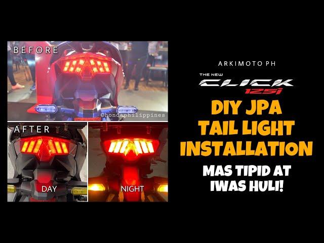 Honda Click 125/150 DIY JPA Tail light (MUSTANG LOOK) Installation  | RARA PH