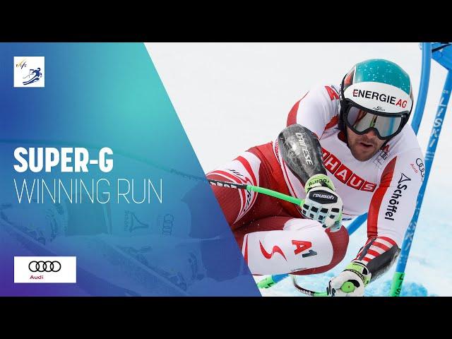 Vincent Kriechmayr (AUT) | Winner | Men's Super-G | Courchevel/Meribel | FIS Alpine