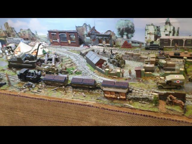 "Somewhere in France" WW1 WDLR train layout Warley NEC 2022