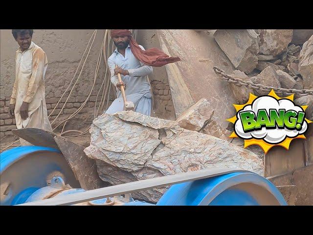 ASMR Quarry Primary Rock Crusher Machine|Rock Quarry Crushing Operations|Rock Crushing Video,Goviral