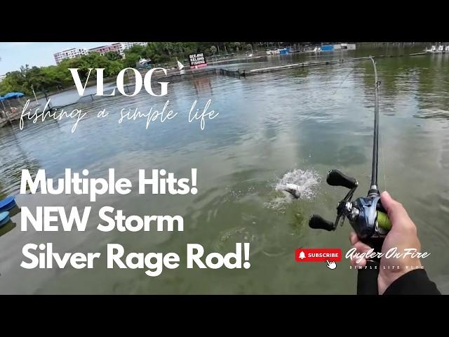 Vlog 33: Testing Rapala Southeast Asia's NEW Storm Silver Rage Rod @ D'Best Kelong Pond!