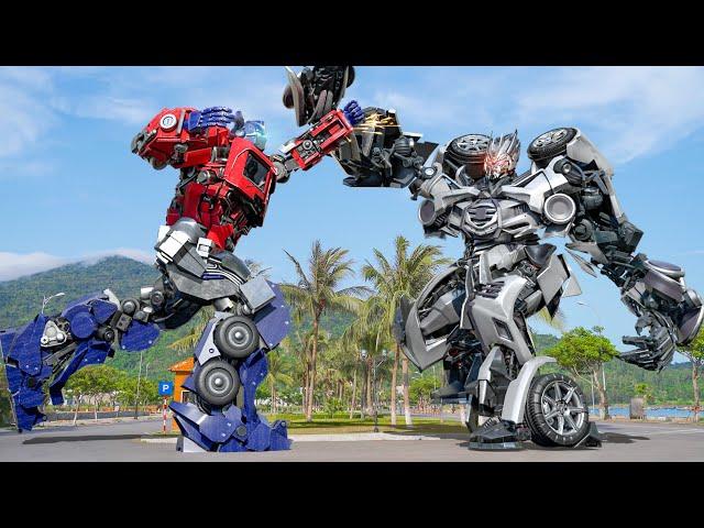 Transformers: The Last Knight - Optimus Prime vs Megatron | Paramount Pictures [HD]