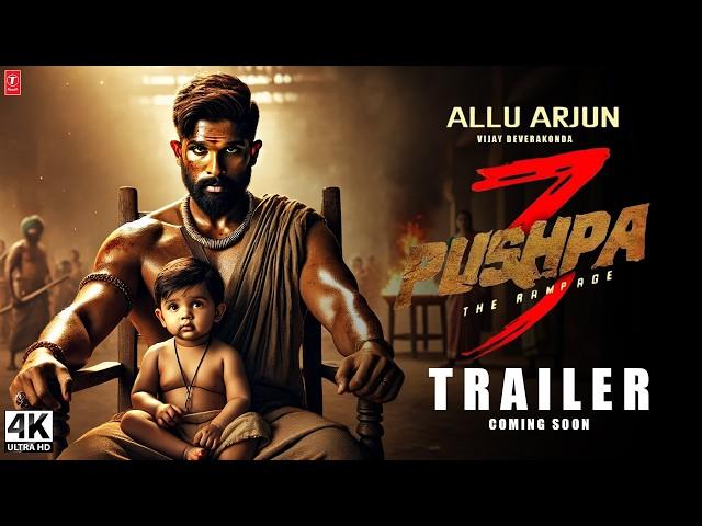 PUHSPA 3 : The Rampage - Hindi Trailer | Allu Arjun, Rashmika, Fahadh | Sukumar | Release Date 2025