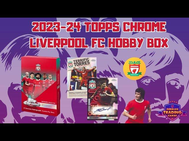 BOX REVIEW - Topps Chrome Liverpool FC Hobby Box 2023/24