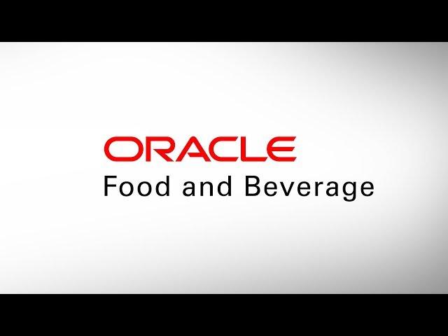Oracle Food and Beverage: Beyond Point of Sale