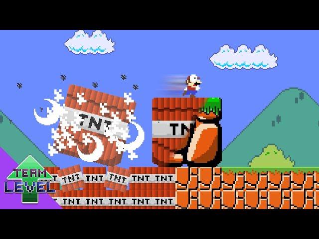 When everything Mario jumps on turns to TNT!