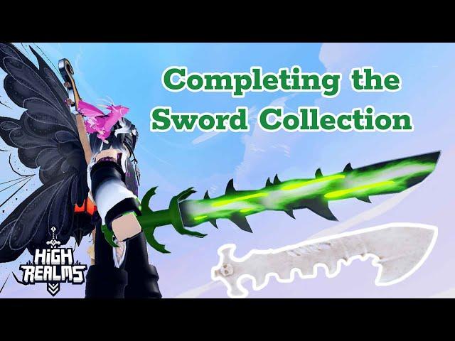 Completing the Sword Collection with Slime and Bone Swords (High Realms, Roblox)