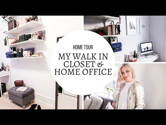 WALK IN CLOSET & HOME OFFICE TOUR I KAJA-MARIE