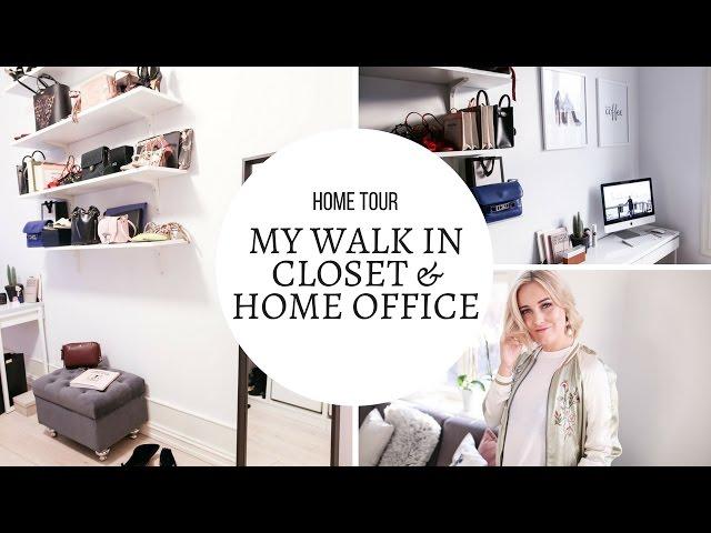 WALK IN CLOSET & HOME OFFICE TOUR I KAJA-MARIE