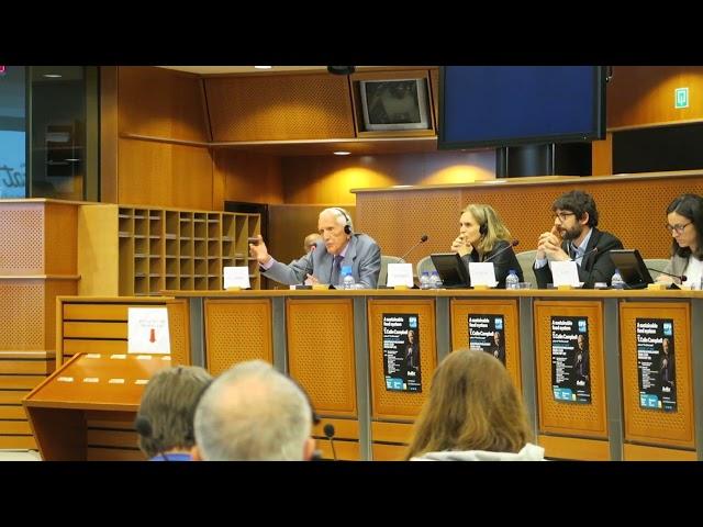 T. Colin Campbell, Nicla Signorelli e Marco Fiorese al Parlamento Europeo