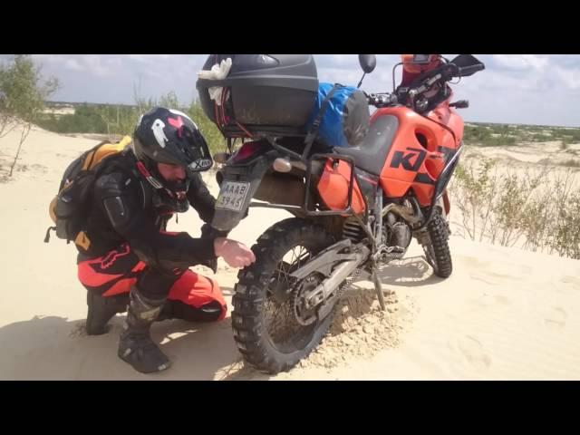 Ukrainian desert on honda transalp и KTM adventure