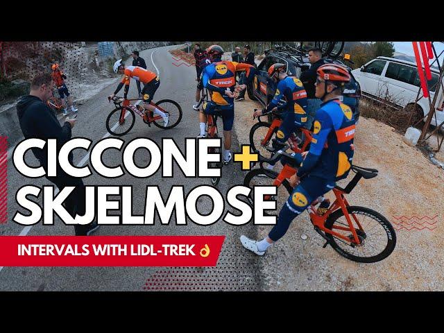 Amazing TRAINING with LIDL-TREK Team | Following wheel of Mattias Skjelmose and Giulio Ciccone