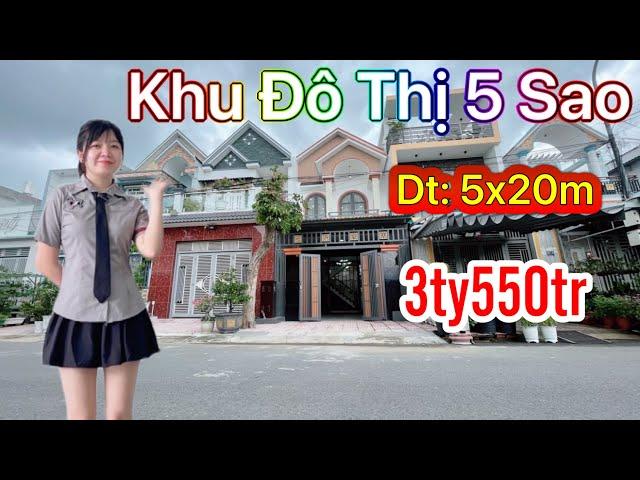  BÁN NHÀ KHU ĐÔ THỊ 5 SAO: Chính chủ gửi bán nhà 5x20m- 3tỷ550tr gần chợ Bình Chánh/ Sổ hồng riêng.