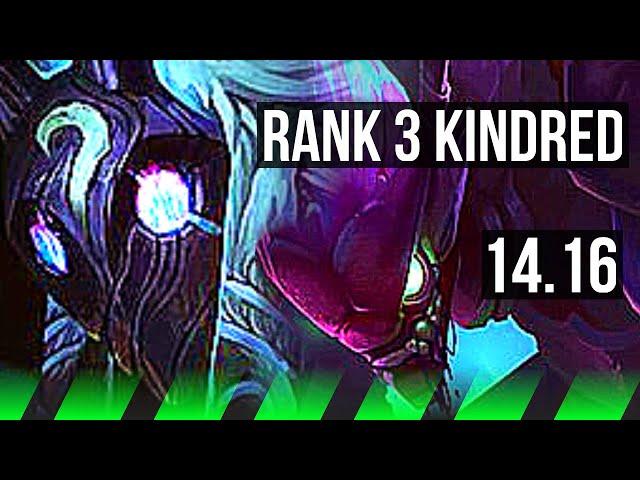 KINDRED vs KHA'ZIX (JGL) | Rank 3 Kindred, Dominating | BR Challenger | 14.16