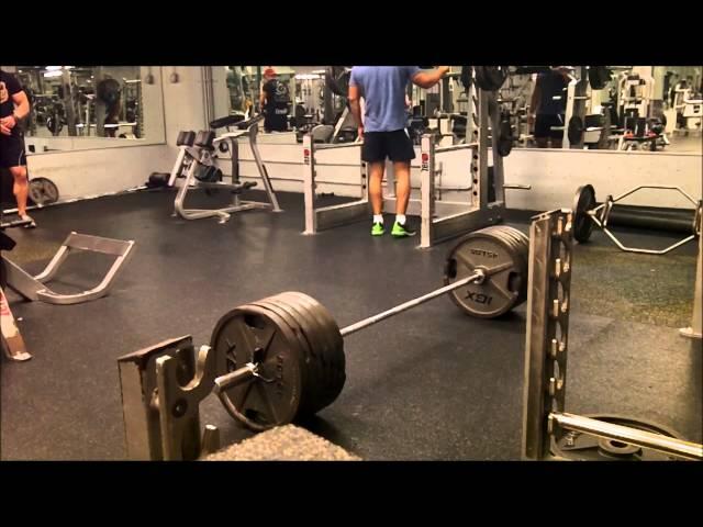 Doug Miller Natural Pro Deadlifts 4.5 weeks out (585x5)